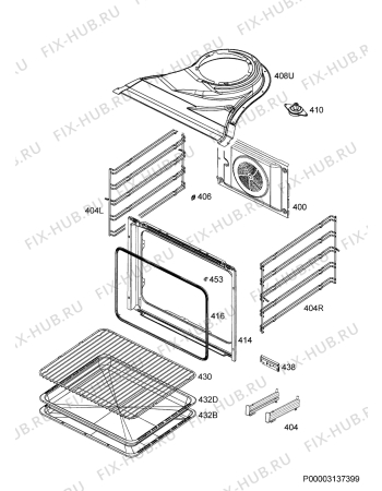 Взрыв-схема плиты (духовки) Atag OX6411LR/A01 - Схема узла Oven